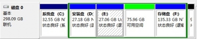现在的硬盘分区状态