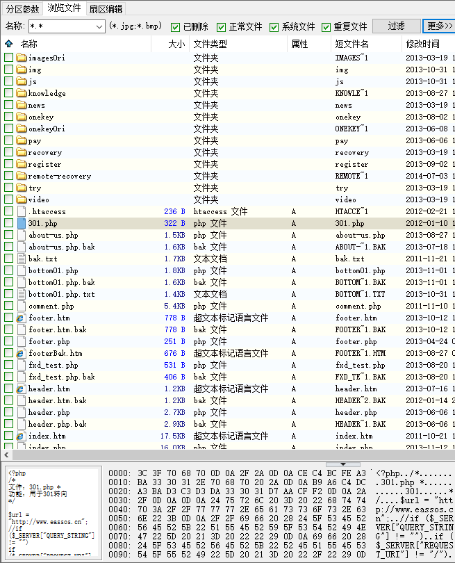 DiskGenius筛选文件