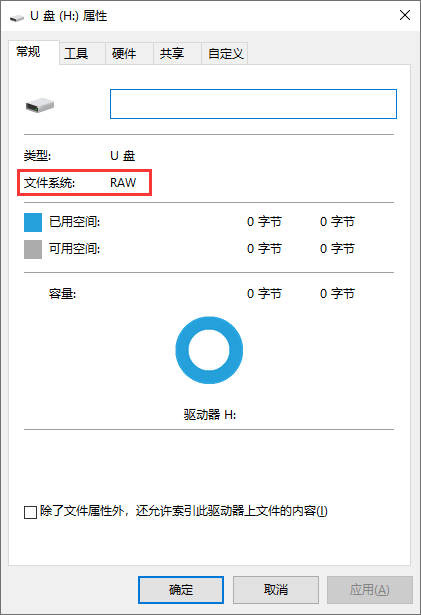 SD卡文件系统类型RAW